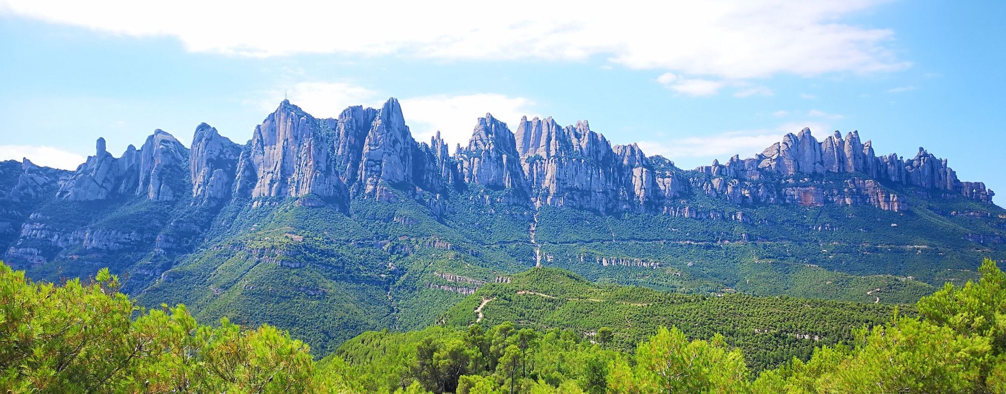 Montserrat, vessant nord